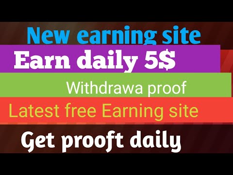 New latest earning site/How to earn online money/Earn daily 10$.