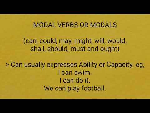 Modals ll Modal Verbs ll Modal Auxiliaries ll In Assamese