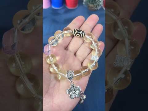 Zen adorn diy. Design and make yellow crystal bracelet.#diy #crystal #bracelt #jewelry