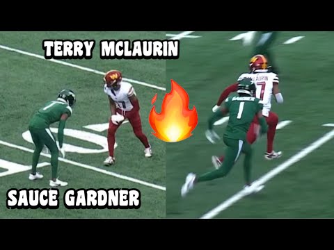 Terry McLaurin Vs Sauce Gardner 🔥👀 Jets Vs Commanders 2023 highlights (WR Vs CB)