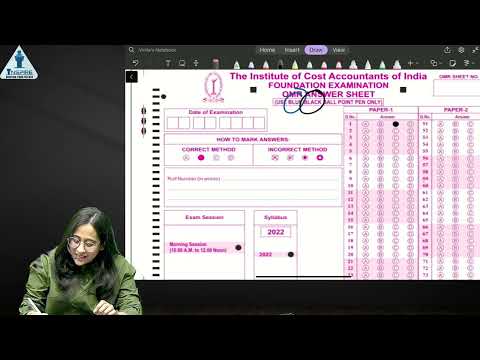 Mistakes To Avoid In OMR Filling ❌ | CMA Foundation 📝✨ | Inspire Academy CMA