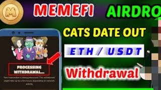 How to withdrawal ETH from memefi telegram bot |Memefi withdraw Dollars in bank| Memefi ETH withdraw