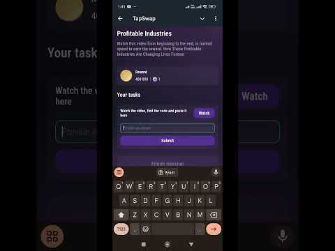 Profitable Industries | TapSwap Video Code