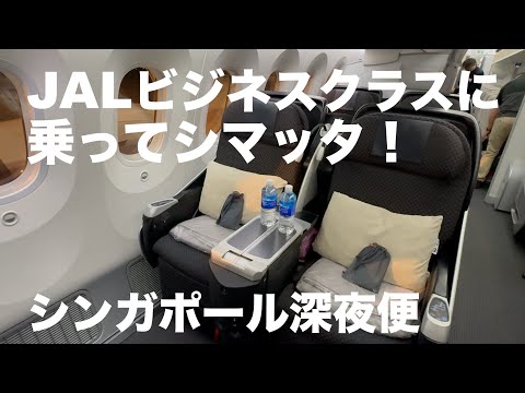 JAL ビジネスクラスの深夜便はちょっと微妙でした💦 羽田→シンガポール✈️