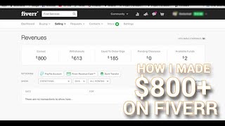 How To Make Money on Fiverr My fiverr EARING |  Earn $500 A Month