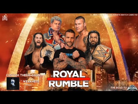 WWE Royal Rumble 2024 Custom Theme Song " WEAKNESS " Prismo