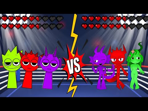 All sprunki vs all New sprunki evolution meme battle animation