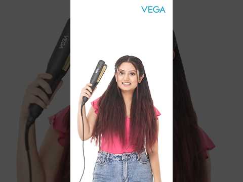 Flat hair? Boost it with the Vega Classic Hair Crimper! Quick, lasting texture with 5 ceramic plates