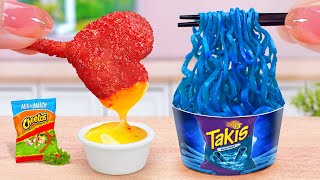 The Top Chicken Recipes ❣️ Miniature Cheetos Chicken Lollipop and Takis Noodles ❣️ Tina Mini Cooking