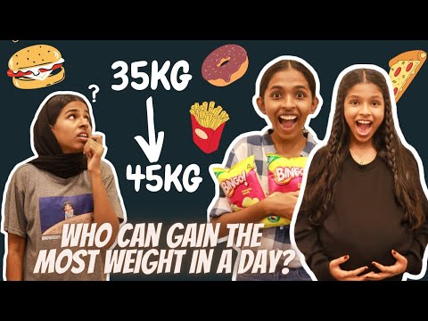 WHO CAN GAIN THE MOST WEIGHT IN A DAY|THE3SISTERS