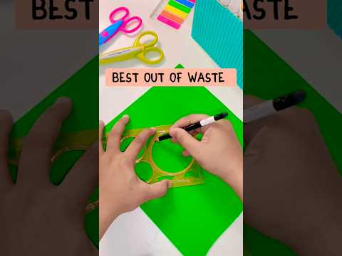 DIY Best out of waste Idea 🩵🤓 waste material craft idea! diy keychain  #shorts #craft