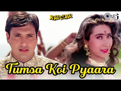 Tumsa Koi Pyaara - Lyrical | Khuddar | Govinda, Karisma Kapoor, 90's Evergreen Song | Hindi Song