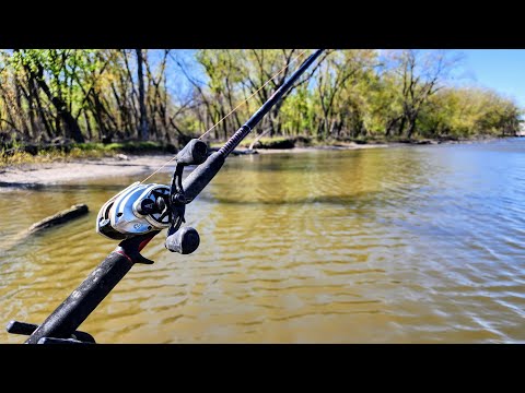 This Shallow River was STACKED WITH FISH!! (Spring Fishing)