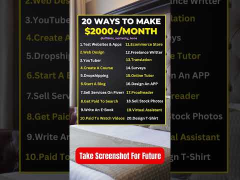 20 Ways To Make $2000+/MONTH 🔥🔥 Work From Home 🏠 #shorts