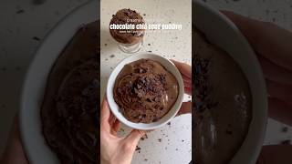 creamy chocolate chia seed pudding #shorts