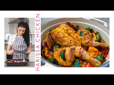 Harissa Chicken Traybake | Chicken recipes - 5 Ingredient Dinner