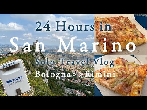 24 hours in San Marino🇸🇲Solo Travel Vlog|Guide|Bologna day trip 🚃/train→Rimini→ 🚌/bus |4K