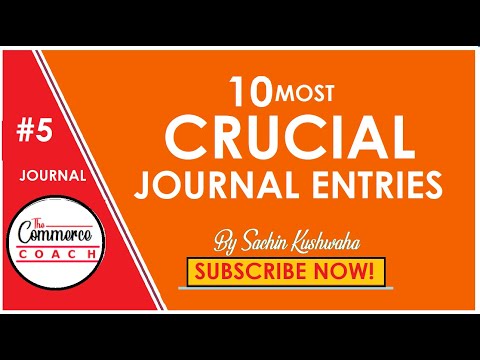 10 Special Journal Entries that you do not know! (HINDI)| The Commerce Coach