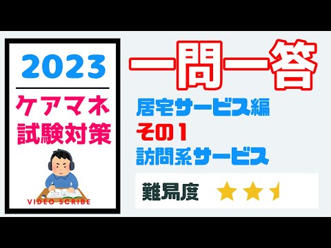 一問一答　訪問系サービス　ケアマネ試験対策　居宅サービス訪問系　メダカの学校