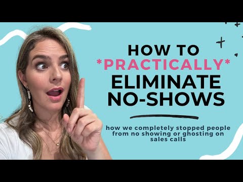 How to *practically* eliminate no shows