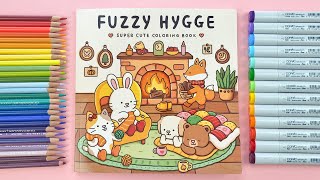 I Tried the COZIEST Coloring Book I've Ever Seen... *Fuzzy Hygge*