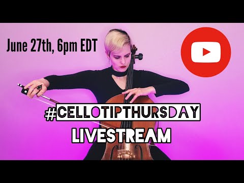 #CelloTipThursday LIVESTREAM Q&A! | June 2024