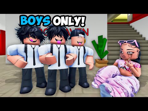 GIRL in an ALL ODER  BOYS School! (Brookhaven RP🏡)