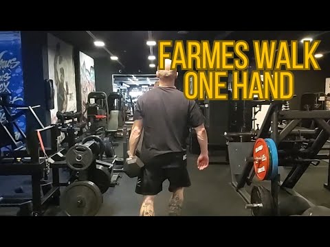 Farmers Walk with Dumbbells, one hand /Gladiator Training Program