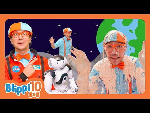 Learn about space and Science with Blippi ! | 10 year Anniversary Special | Blippi Top 10 Moments