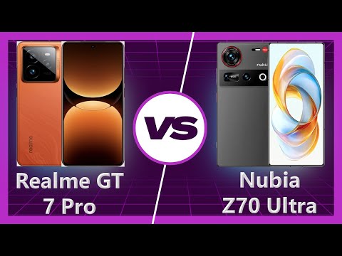 Realme GT 7 Pro vs nubia Z70 Ultra Detailed Comparison