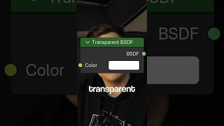 Transparent BSDF | Explaining Every Single Node in Blender #blender #b3d