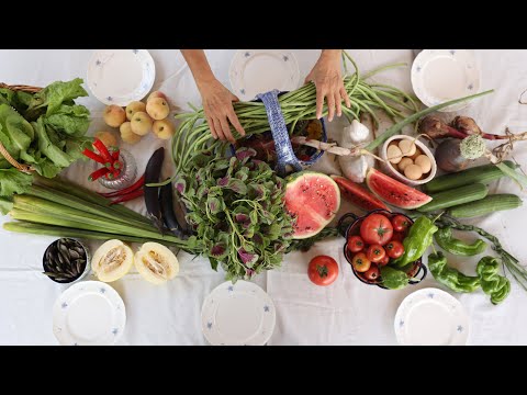 Artist's Rural Lifestyle: Setting Vegetable Table|Lemon Puffs, Plum Drink|Early Summer Daily Routine