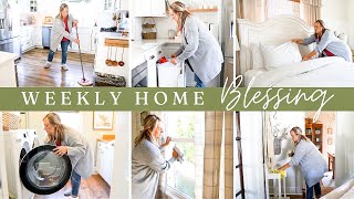 Clean with me! | My Weekly Home Blessing Cleaning Routine