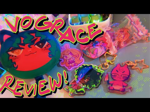 😈🔪 VOGRACE REVIEW 💕 Charms, Stickers, Buttons, Manjuu!