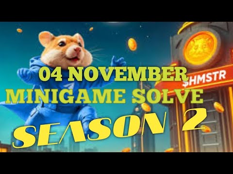 Hamster Kombat Mini Game November 4 To...