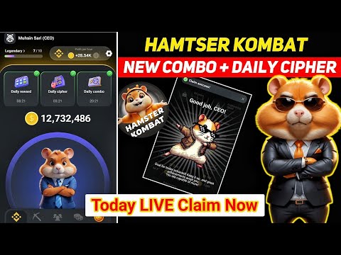 Hamster Kombat Daily Combo + Cipher Today 1st july | Daily Combo Hamster Kombat Daily cipher 1 july