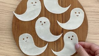 【簡単ハロウィン】餃子の皮でおばけチップス👻 #Shorts