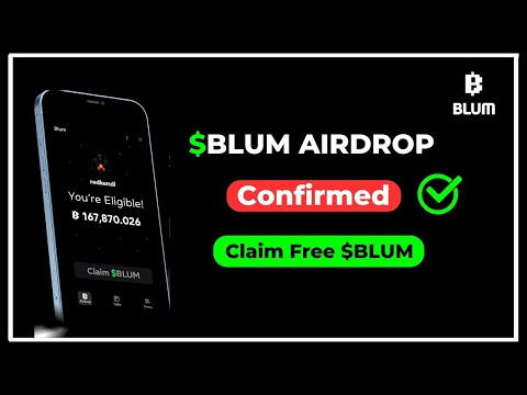 Blum Airdrop || How To Claim Free Blum Telegram Mining Airdrop | Free $BLUM Token #blumairdrop #blum