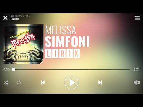 Melissa - Simfoni [Lirik]