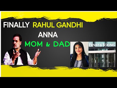 |Rahul Gandhi Reacts to E&Y Toxic Work Culture After Young CA's Death| ICAI