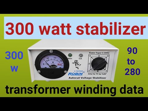 300 watt stabilizer transformer winding#data#stabilizer winding karne ka tarika # 90 to 280