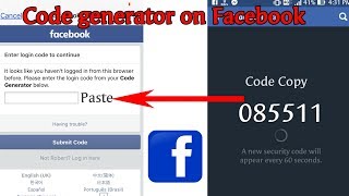 How to make code generator on Facebook | Facebook code generator log in