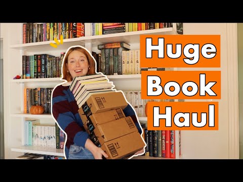 HUGE UNBOXING BOOK HAUL (so many fall reads!)