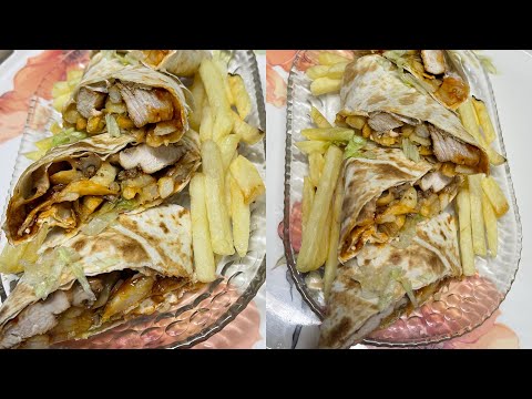 How to make chicken wrap|chicken tortilla wrap recipe|simple n tasty recipe|wrap sauce recipe