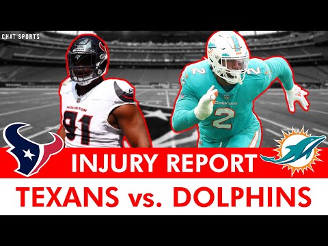 UPDATED Texans vs. Dolphins Injury Report + Keys To Victory