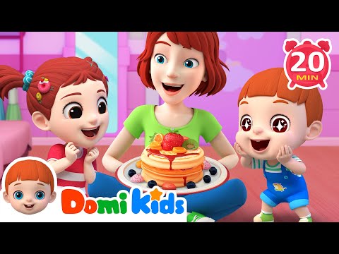 Muffin Man Song | Pasta Song | Lollipop Song | Domi Kids Nursery Rhymes & Kids Songs