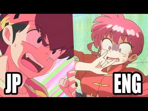 Ranma 1/2 (2024) JP vs ENGLISH DUB COMPARISON | Episode #4