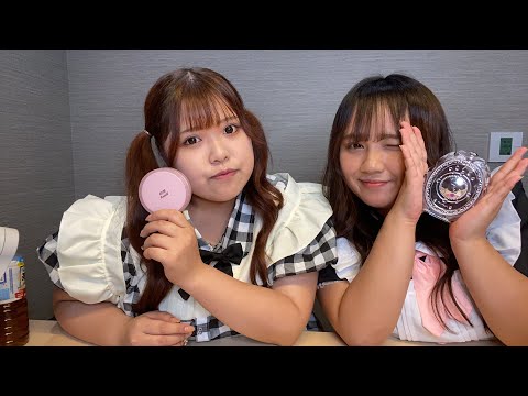 95キロおデブ双子がメイクをする(メイド服で)