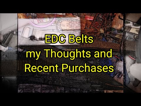 (1545) EDC Belts ⛓️🔪 MyThoughts and Recent Purchases 🈂️ Jukmo Work Belt