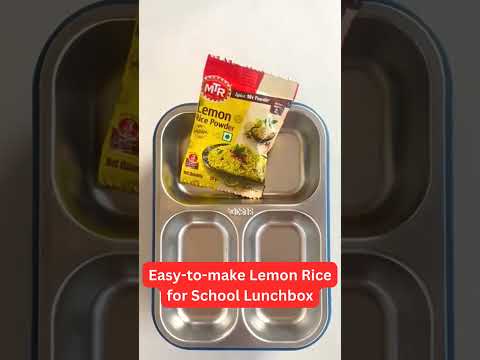 Back to school | Easy Lunchbox Idea - MTR Lemon Rice Powder #shorts